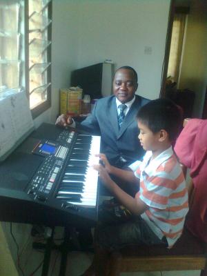Piano training in Kampala